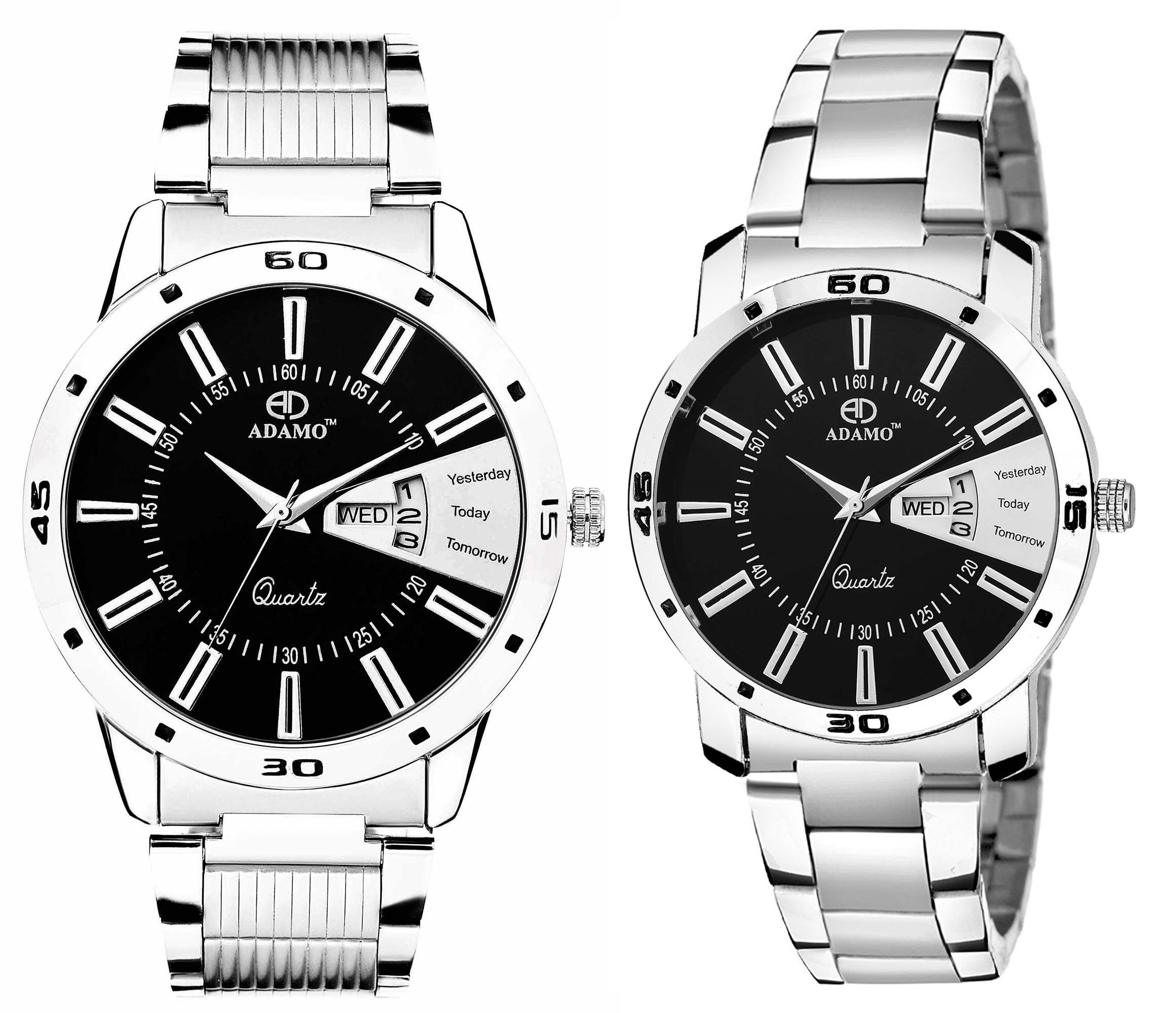 ADAMO Analogue Black Dial Couples Watch - 813-814Sm02 (B0774X27RC) Amazon Price History, Amazon Price Tracker