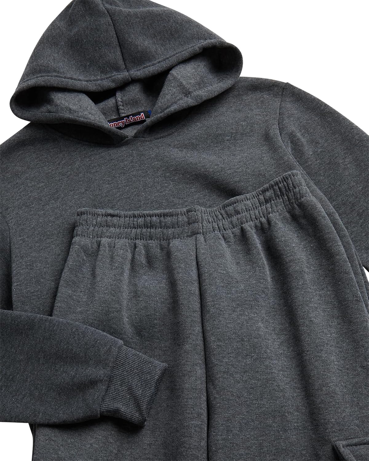 Coney Island Boys Sweatsuit Set - 2 Piece Athletic Soft Fleece Pullover Hoodie Sweatshirt and Cargo Sweatpants for Boys - Image 3