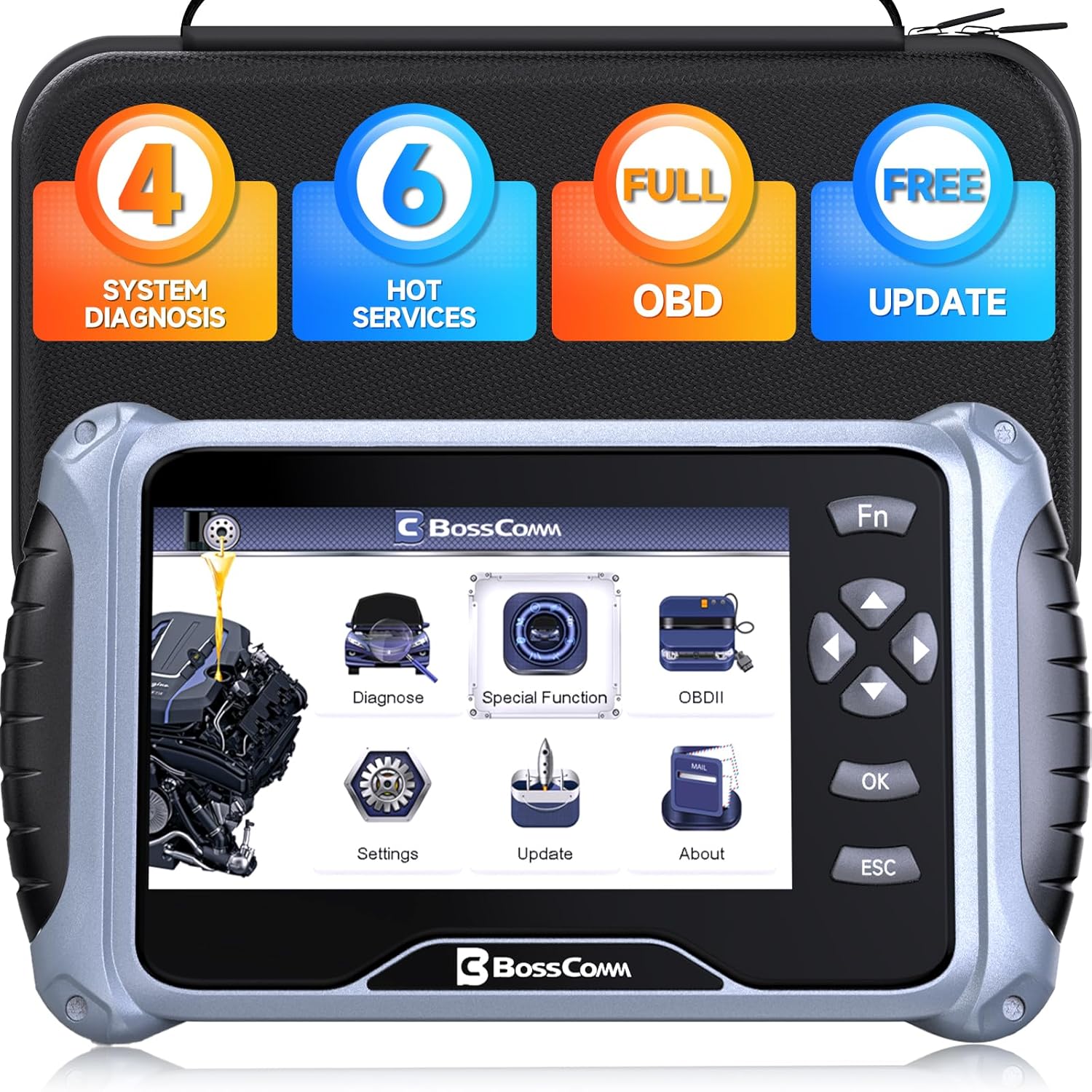 IF742 Car Scanner Diagnostic Tool with 6 Service Resets-ABS Bleed/EPB Reset/Battery Registration/SAS/Oil Reset/Throttle Relearn,Engine ABS SRS Transmission Code Scanner for Cars, WiFi Update Scan Tool IF742 Car Scanner Diagnostic Tool with 6 Service Resets-ABS Bleed/EPB Reset/Battery Registration/SAS/Oil Reset/Throttle Relearn,Engine ABS SRS Transmission Code Scanner for Cars, WiFi Update Scan Tool