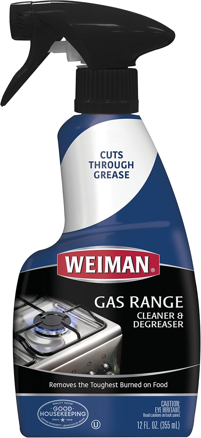 Weiman Gas Range Cleaner & Degreaser fl 12 oz - 6 pack
