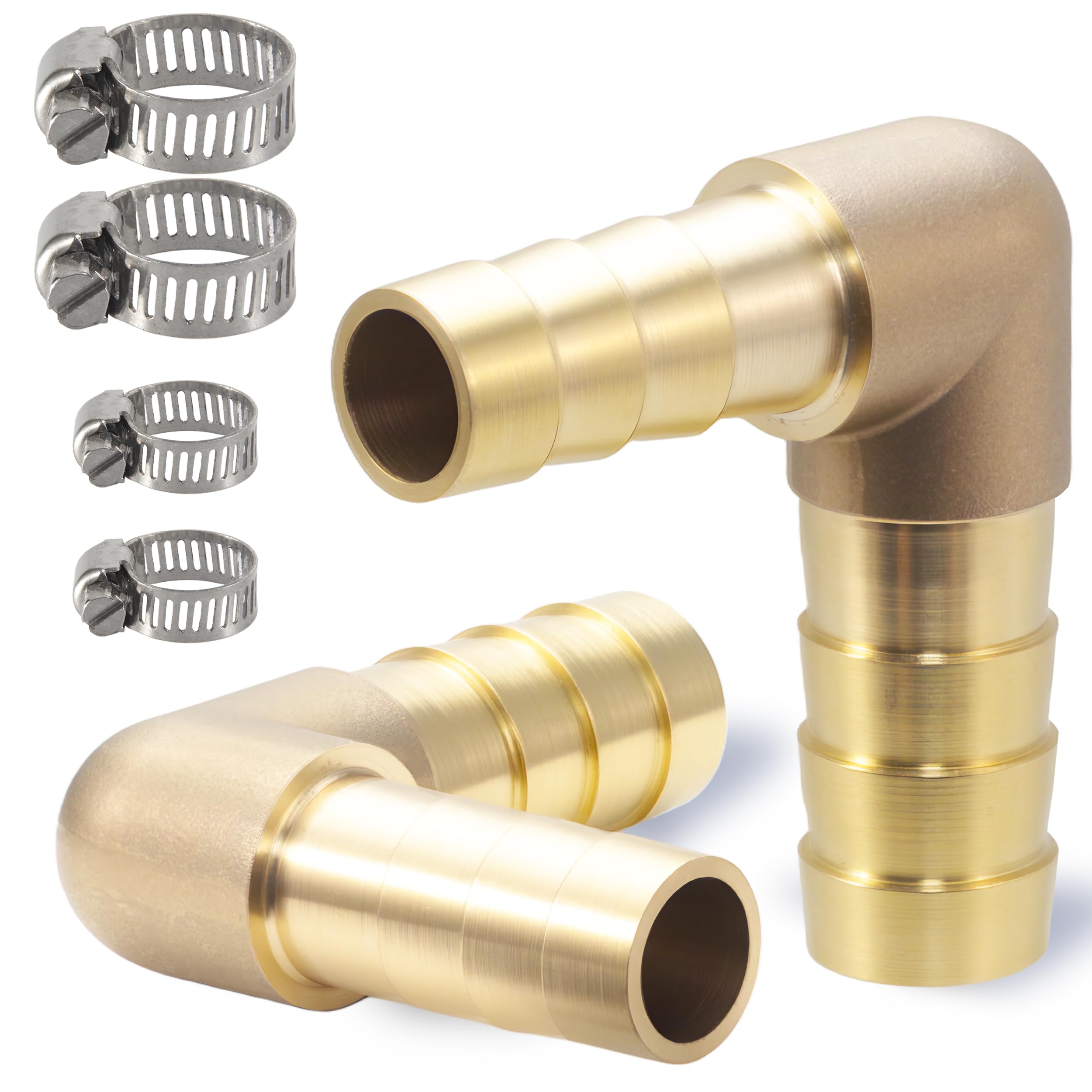 Raccord cannelé en laiton Brab de haute précision 1,27 x 0,95 cm pour circuits de carburant