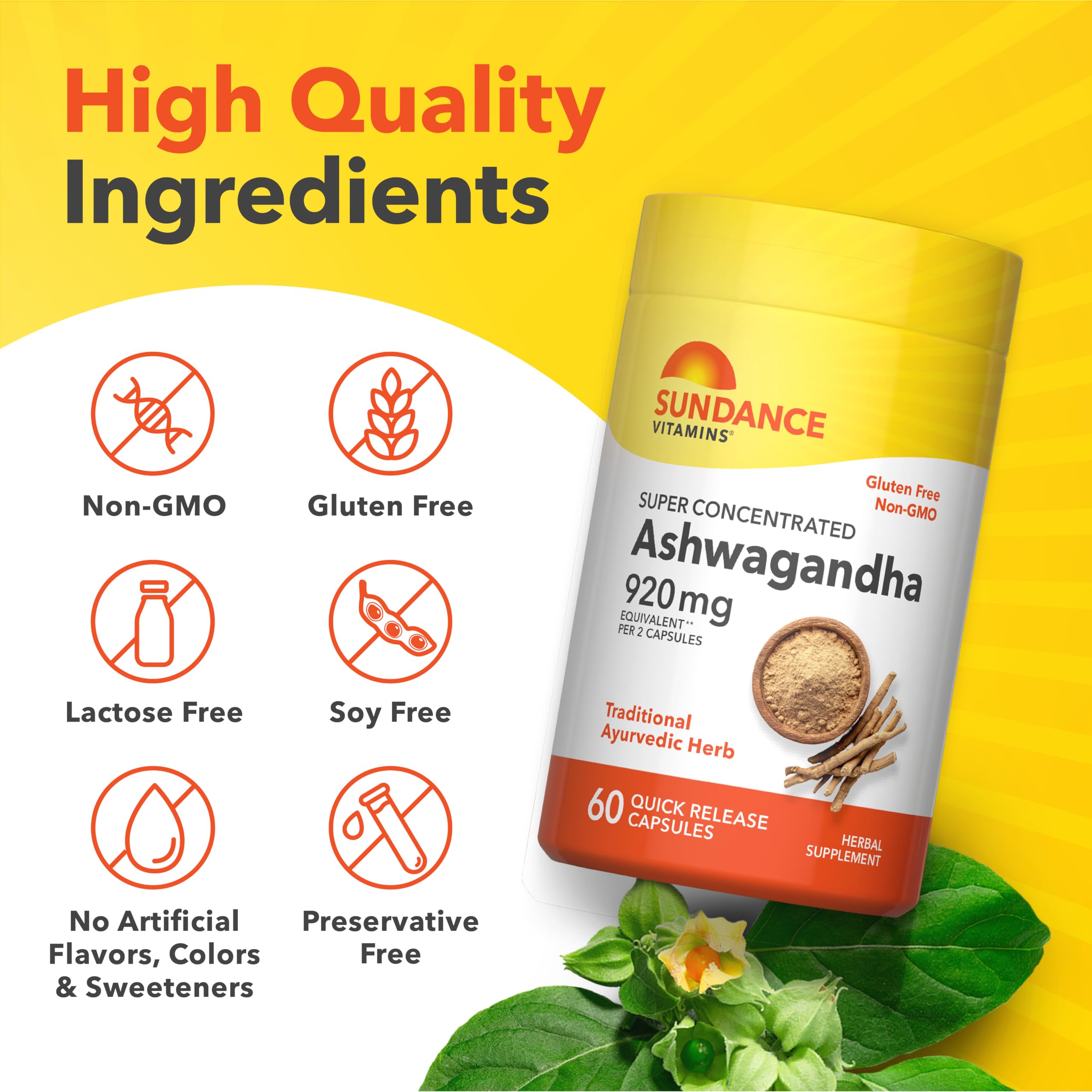 Sundance Ashwagandha | 60 Capsules | Super Concentrated — Amazon image 4