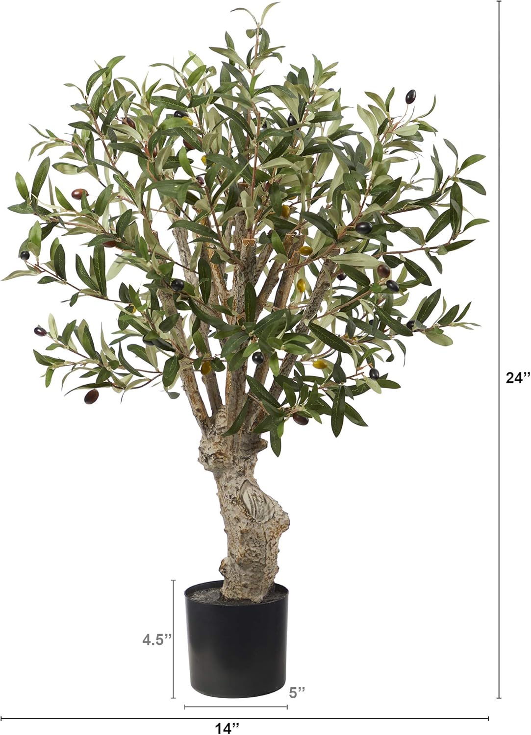 Nearly Natural 2ft. Olive Artificial Tree