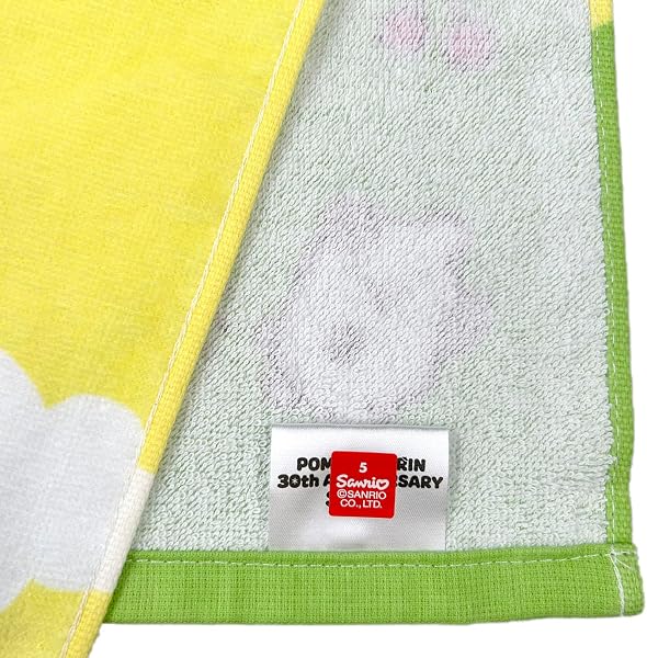 サンリオキャラクターズ ポムポムプリン バスタオル 1枚 60×120cm 綿100% ゆるぽっぷ - 5