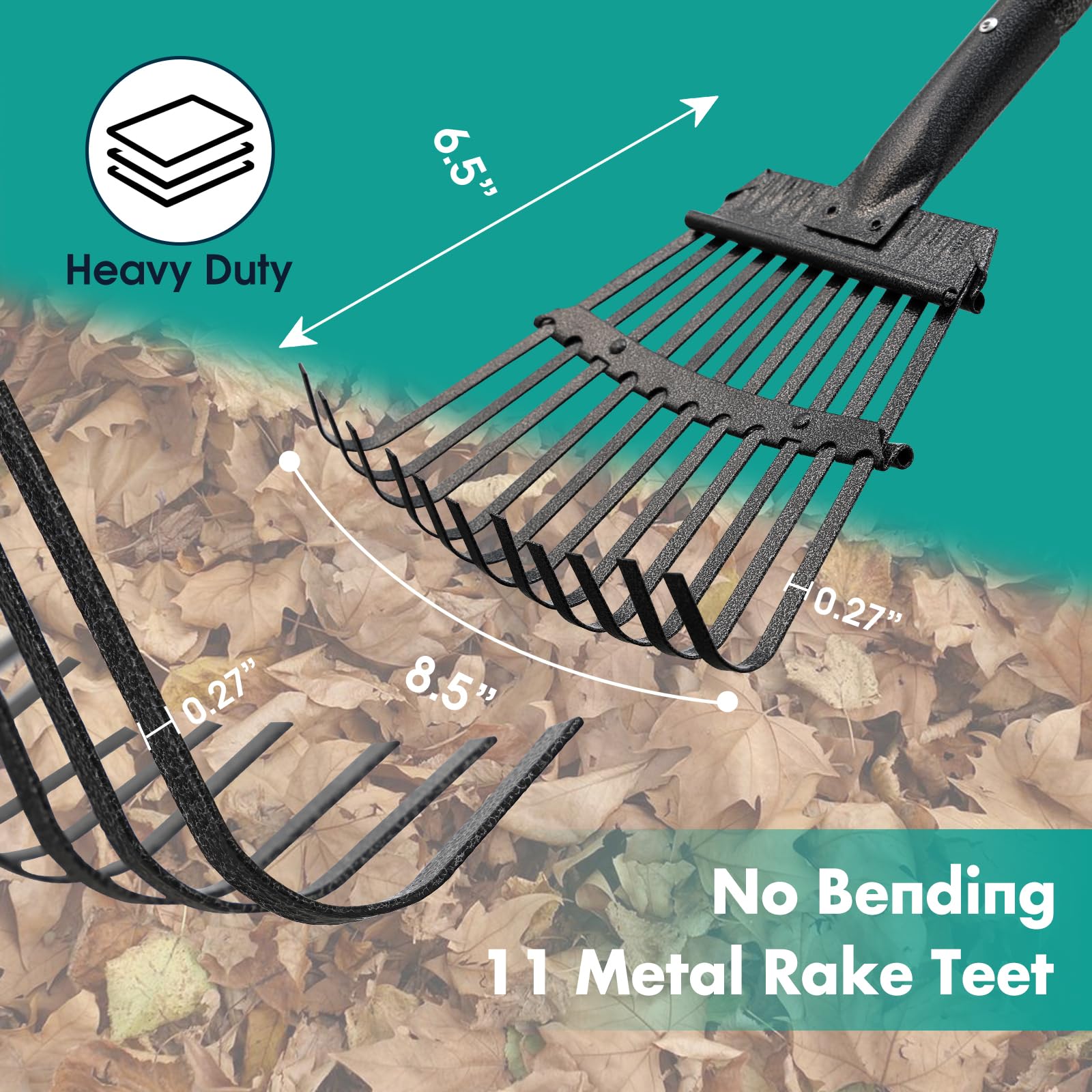 Negative Rake Bow Kids Rake Snapklik.co : Garden Rake,14 Tines Heavy Duty Bow Rake For ...