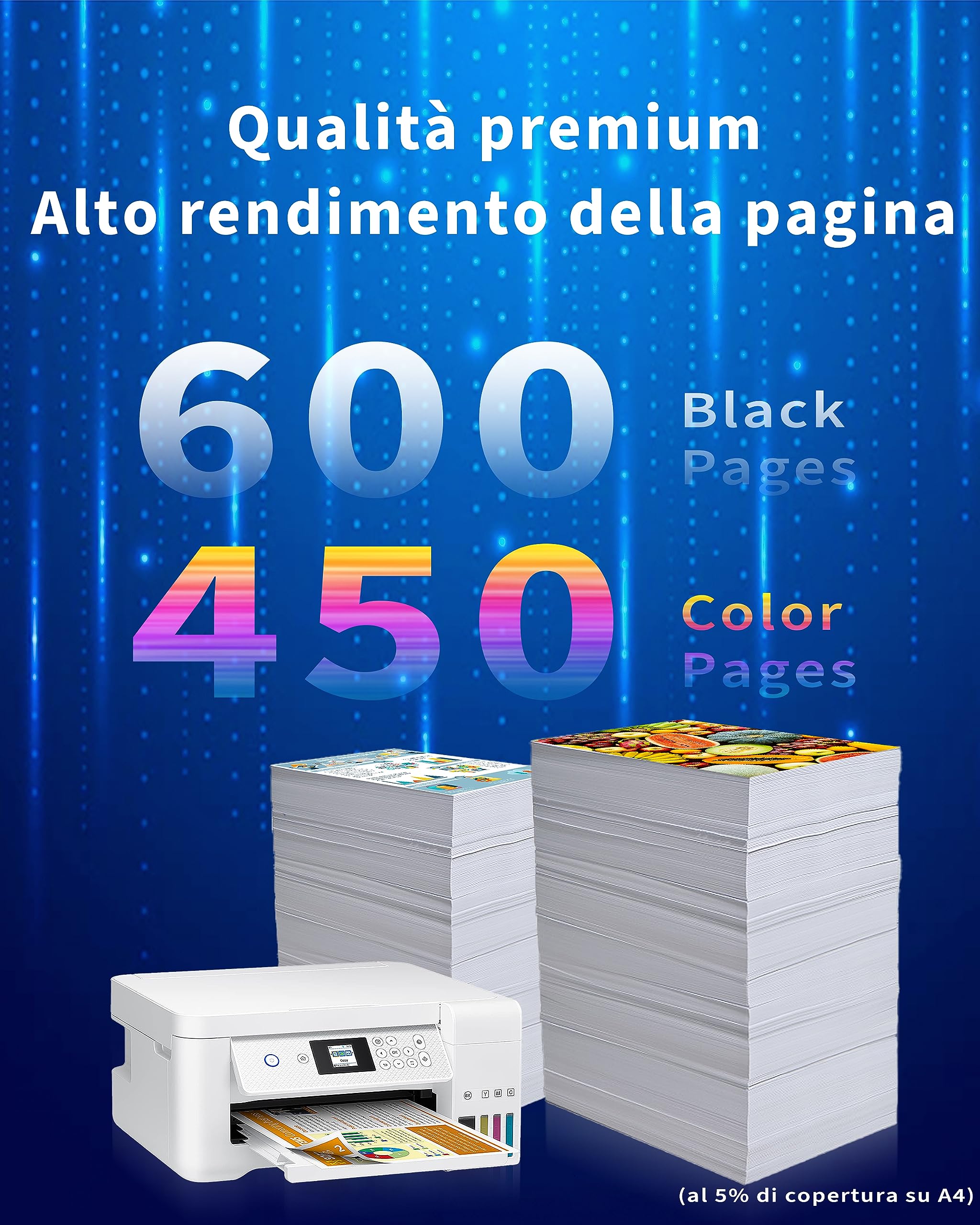 OINKWERE 603XL Cartucce 8 Confezione Compatibili per Epson 603 XL Cartucce per Expression XP 2100 XP 2105 XP 2150 XP-3100 XP-4100 WorkForce WF 2810 WF 2820 WF 2830 WF-2835 (Nero Ciano Magenta Giallo)