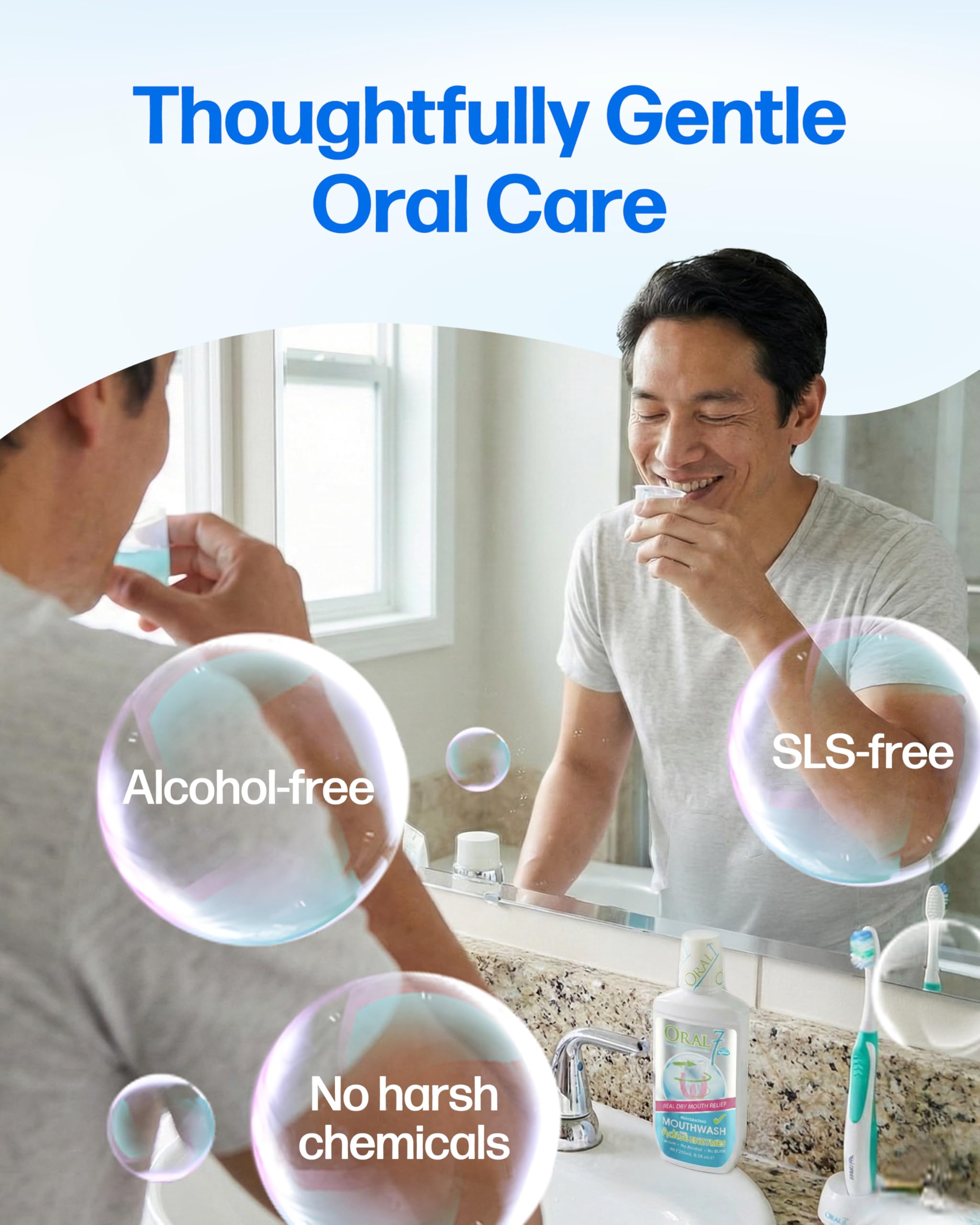 OralSeven - Enjuague bucal hidratante (250 ml)