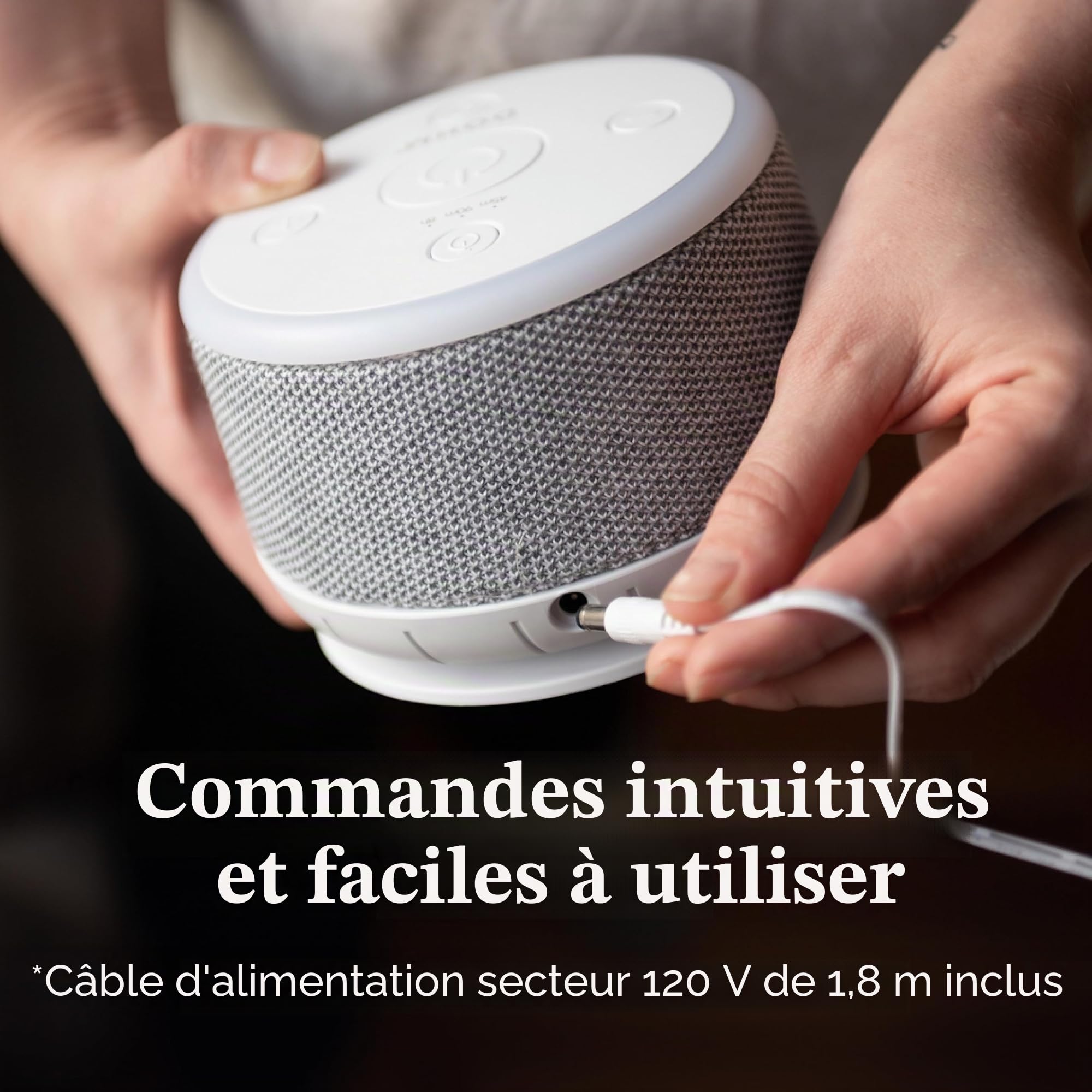 Yogasleep Dohm Nova Machine à bruit blanc pour bébé et adulte avec veilleuse, minuterie, 10 niveaux de ventilation pour une réduction optimale du bruit pour la vie privée au bureau, aide au sommeil