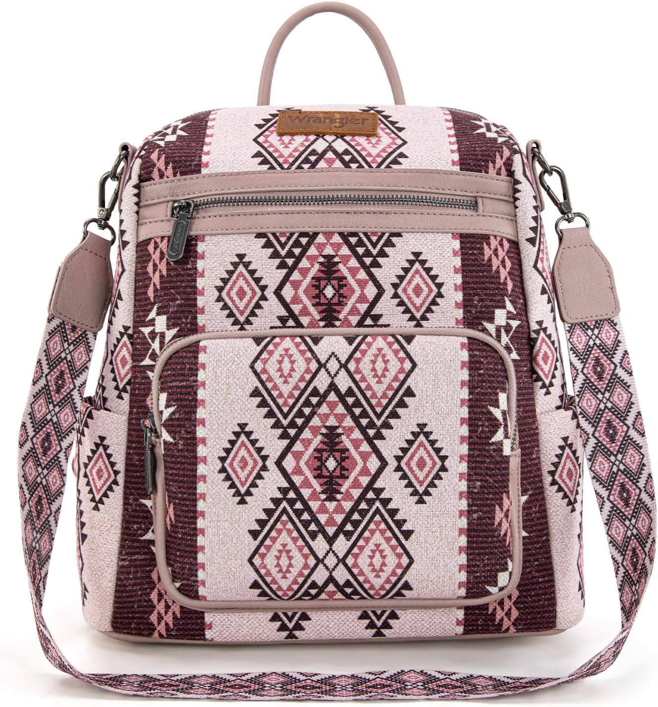 Montana West Wrangler Convertible Backpack Purse for Women Western Aztec Backpack Travel Bags WG213-9110PK