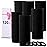 LuSeren 120PCS Black Hair Ties for Thick Hair - Seamless No Damage Elastic Ponytail Holders, Black Hair Band,Bulk Nylon Hair Elastics for Women