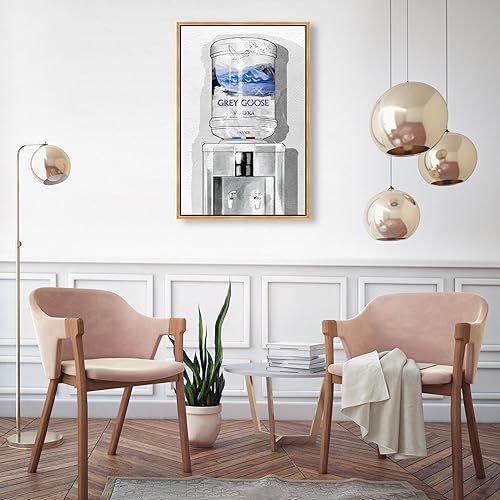 Miniatura 3 de The Oliver Gal Artist Co. Lienzo enmarcado para pared, diseño de bebidas y bebidas espirituosas, vodka francés durante días, decoración del hogar,