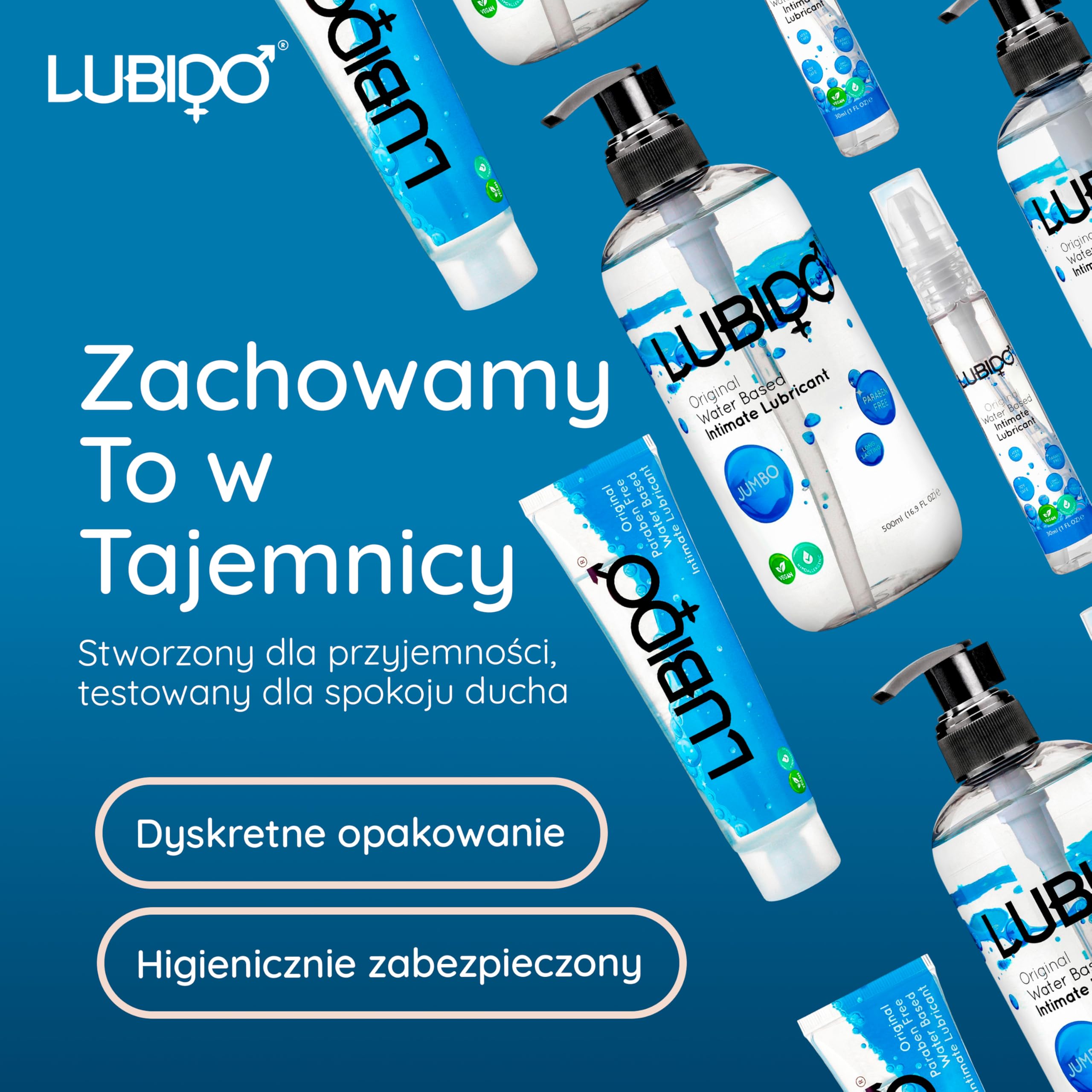 Lubido Original żel intymny na bazie wody bez parabenów - 250ml