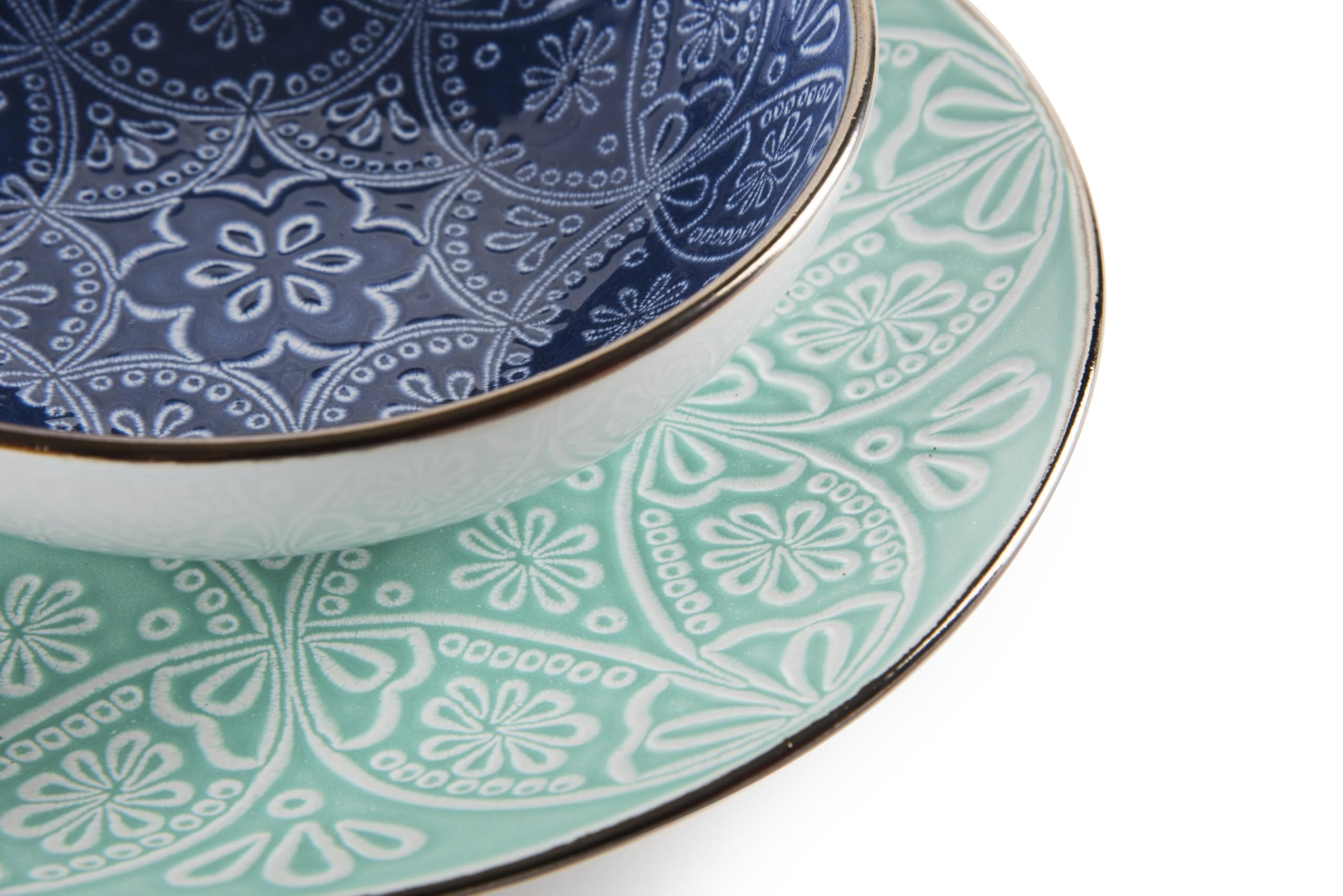 Excelsa - 63545 - Vajilla de 18 piezas Versailles azul