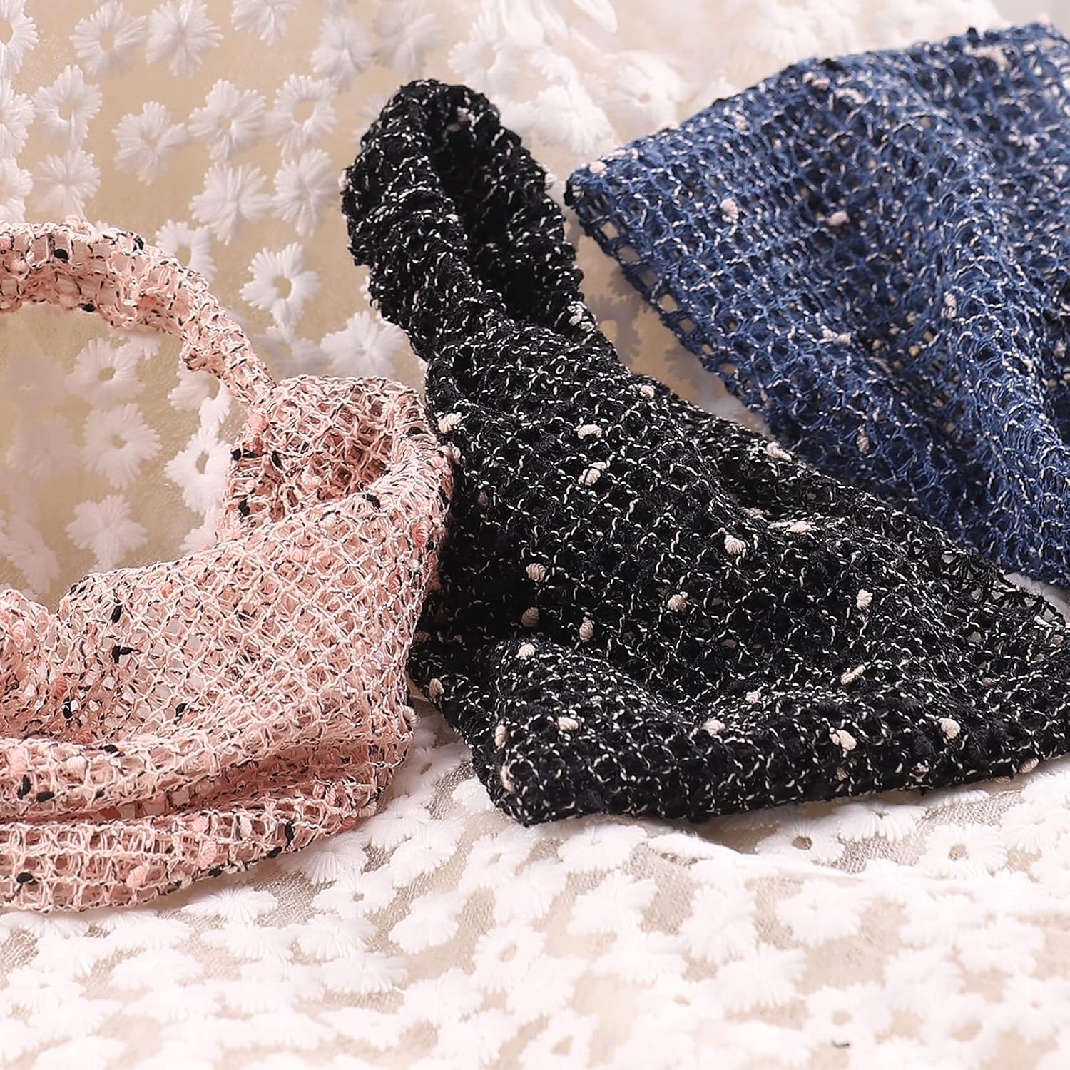 SilentThird (3Pcs ) thick headbands for women fashion headbands lace hairbands Wide Headwear workout head band : Beauty & Personal Care