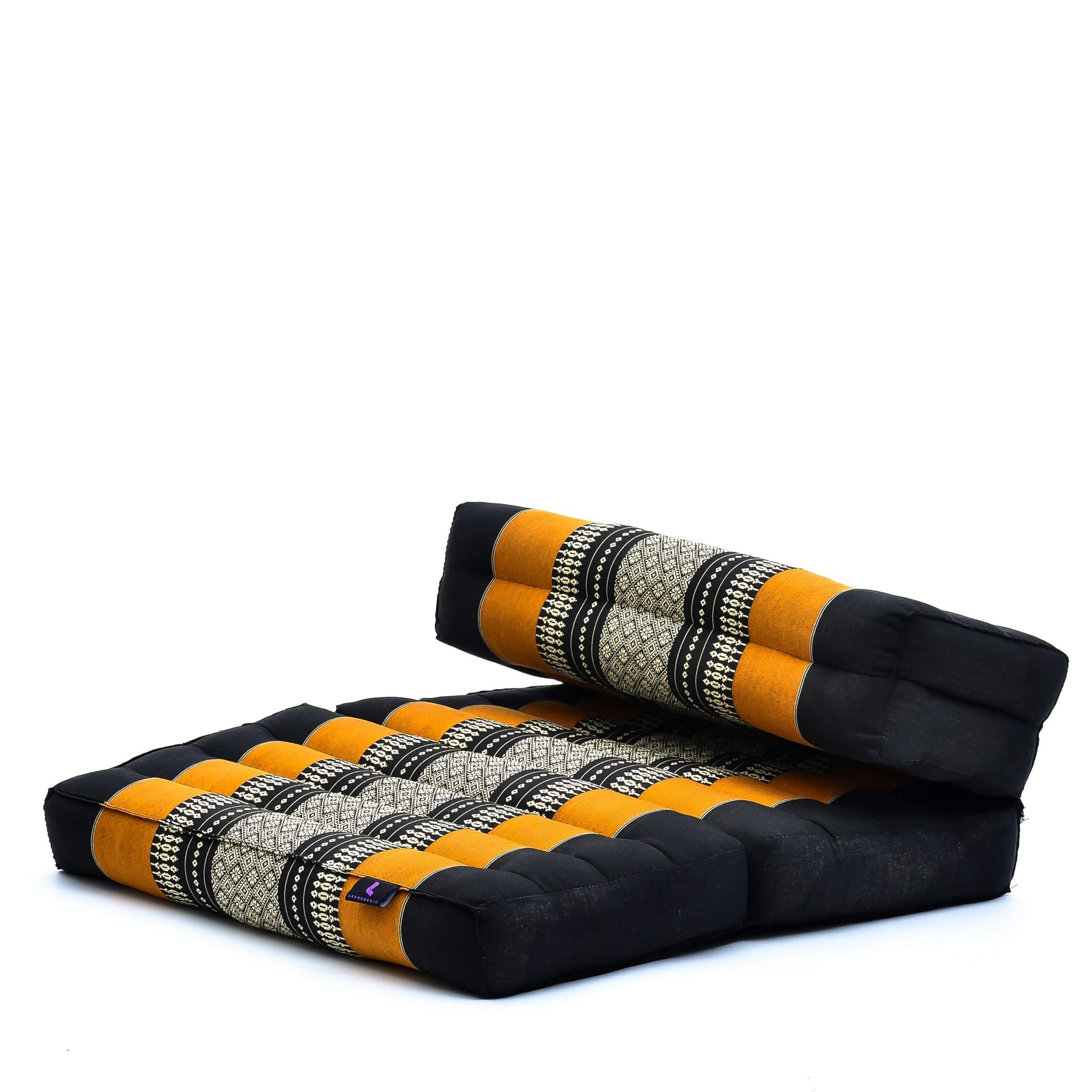 Leewadee Foldable Meditation Cushion 50 x 70 x 12 cm - Kapok Floor Seat Cushion for Meditation & Relaxation