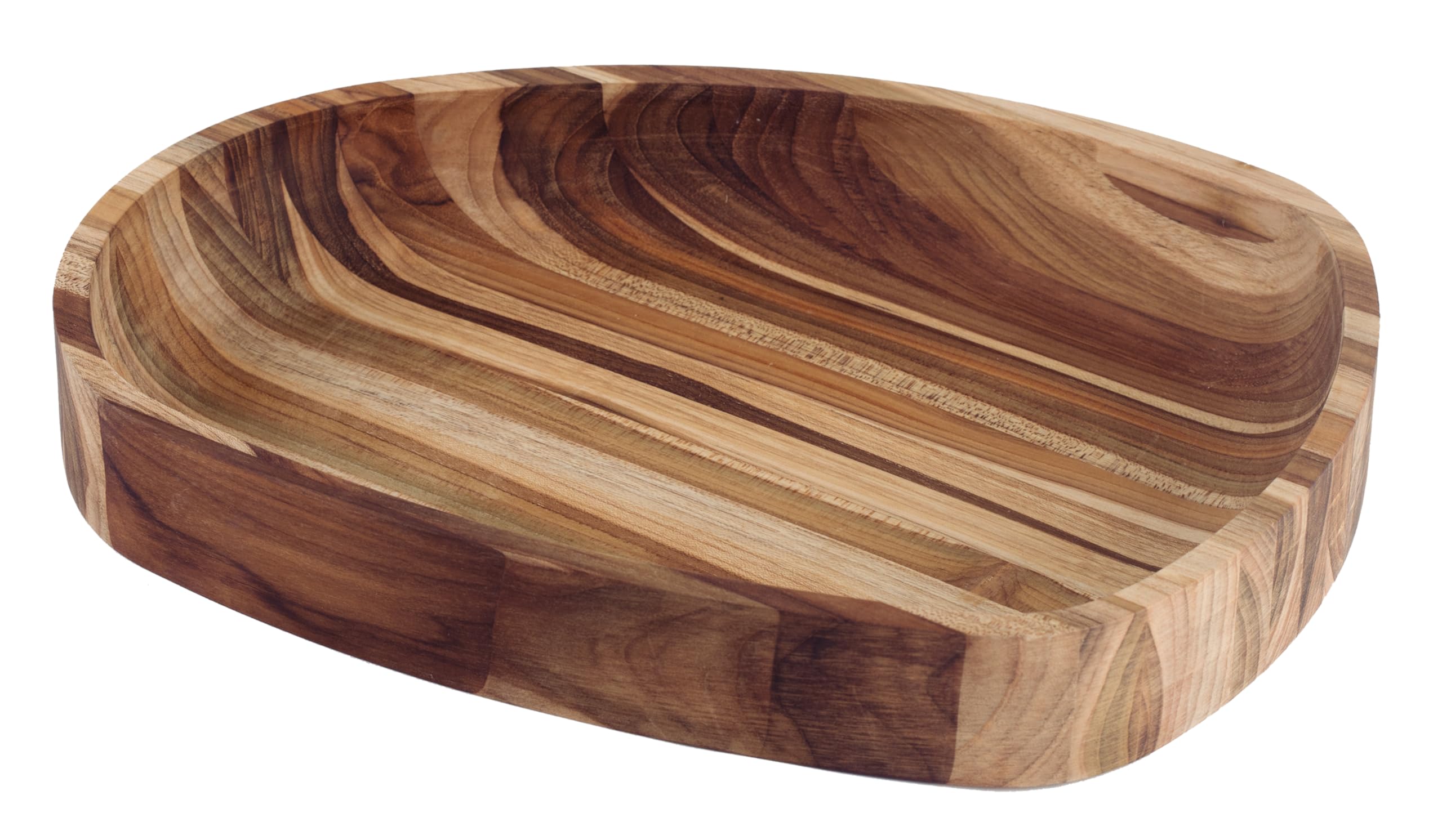 Planche à découper en teck 37 x 30 cm idéale pour vos repas conviviaux et barbecues