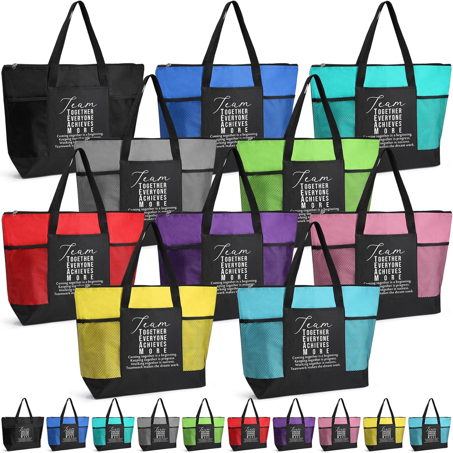 20 Pcs Team Appreciation Tote Bags Valentines Gifts for Coworker Employee Volunteers Staff Nurses Authors