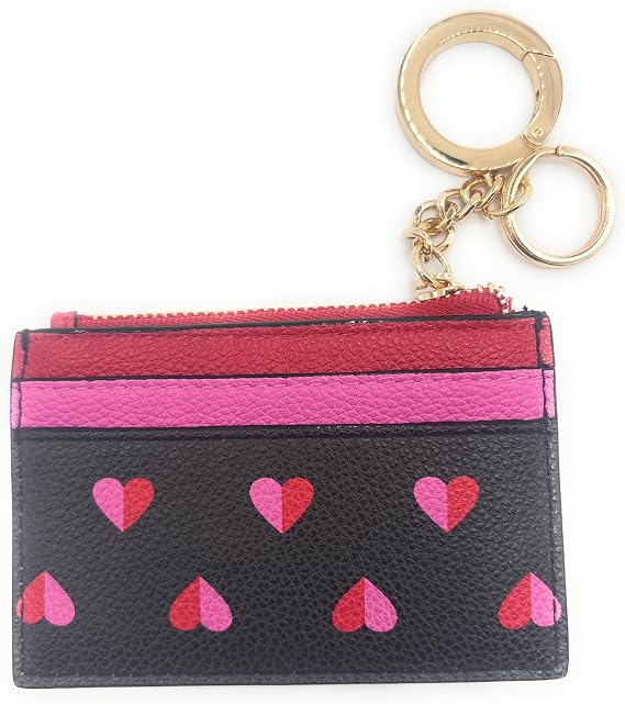 Victoria's Secret The Victoria Card Case Keychain, Black/Pink/Red, Card Case, Bag Charm