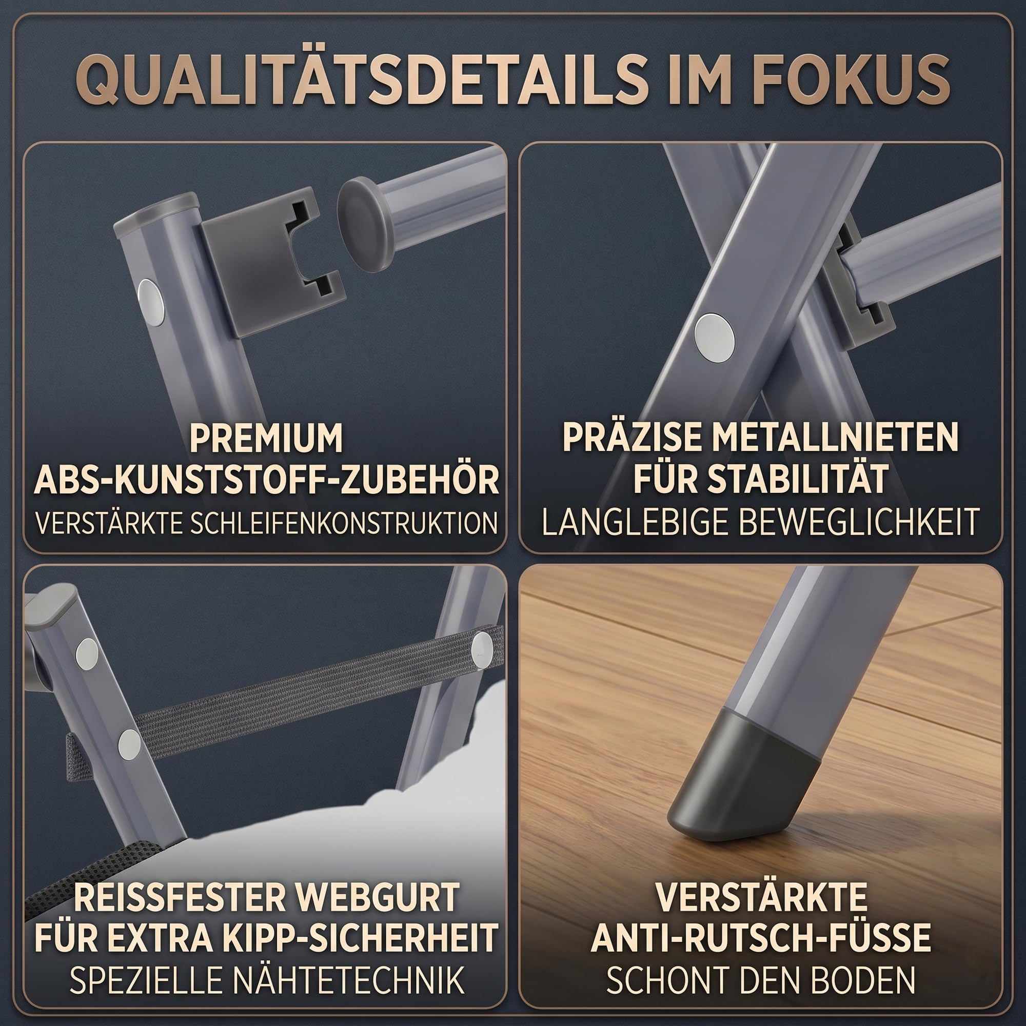 Wäscheständer Klappbar, Großer Wäschetrockner mit 12 Trockenstangen und Sockenhalter, Platzsparender Standtrockner für Innen und Außen, 22 kg Tragkraft, Leicht & Kompakt, Silber