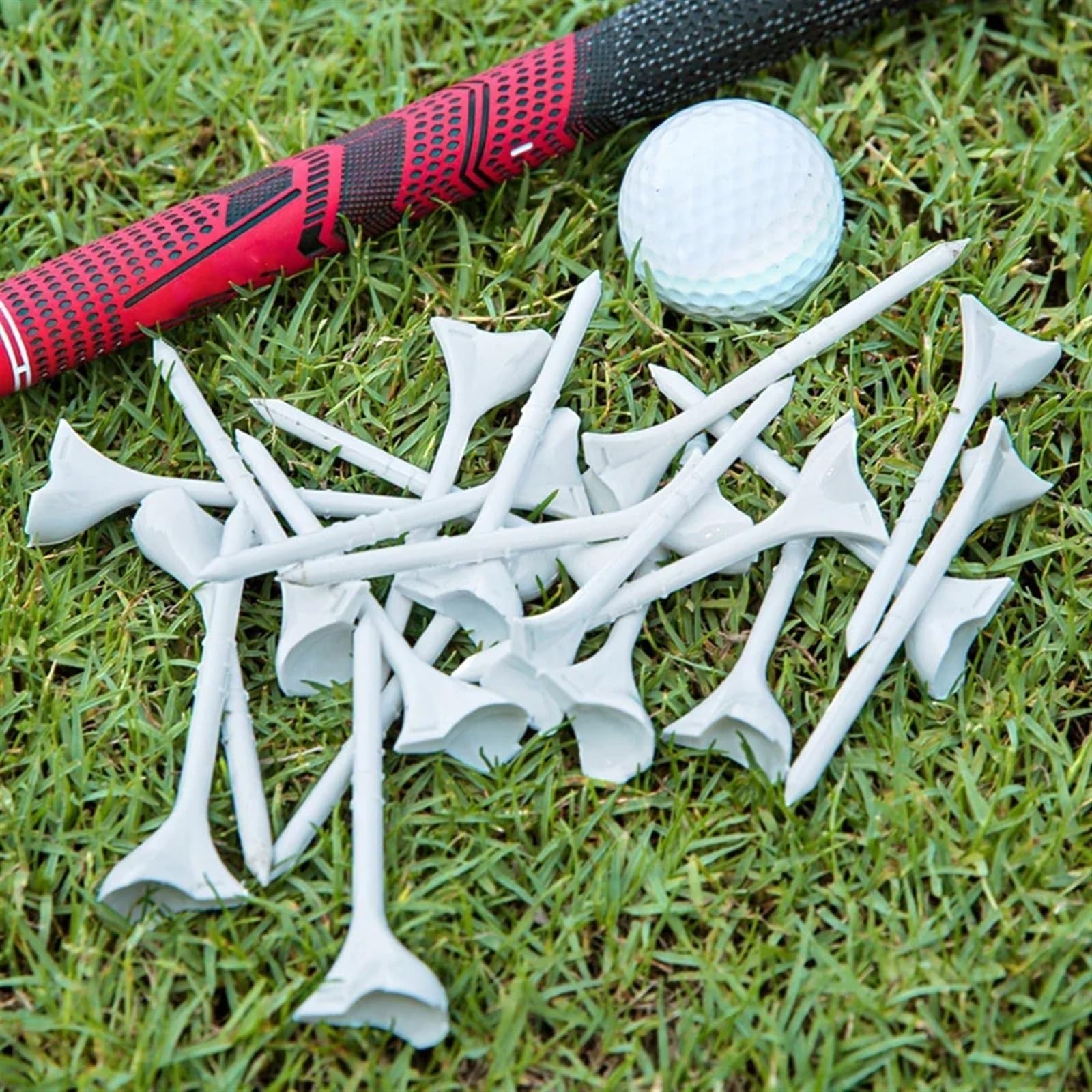 Golf Tee 20 stücke Golf-Tee-Halter Schräge Einfügung Golf Nagel Ball Tee Unterstützung Wiederverwendbare Keine-Widerstand for Golfer Praxis Zubehör FüR Einen Idealen Abschlag