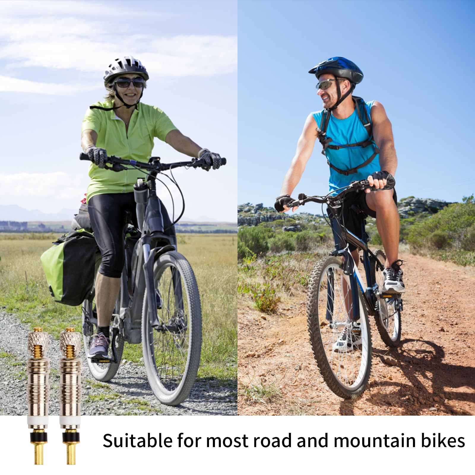 40 Noyaux De Valve Vélo En Laiton – Pour Pneus Tubeless VTT, Route, Vélo De Course – Remplacement Facile