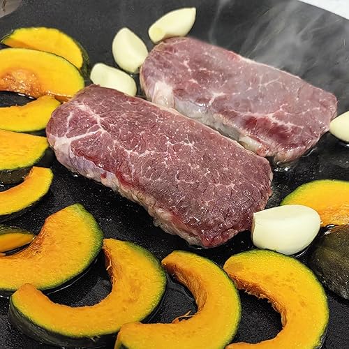 Miniatura 4 de Sartén coreana para barbacoa de 13 pulgadas, plancha de hierro fundido para uso en interiores y exteriores