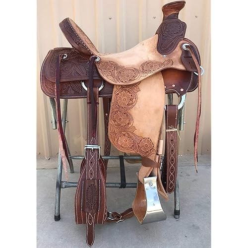 Wade Tree A Fork Premium Western Leather Roping Ranch Work Horse Saddle 14" 15" 16" 17" 18"