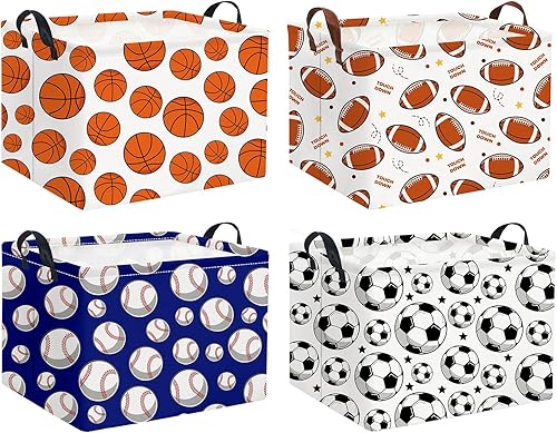 Miniatura 9 de HIYAGON - Cesta de almacenamiento para niños, cesta de regalo náutica, caja organizadora de almacenamiento de juguetes vacía para niños, caja