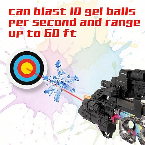 Miniatura 2 de EMERBU Gel Splat Blaster P90 de la serie EMERBU Lite - Batería recargable modular de 7.4 V - Manual y totalmente automático - para mayores de 15