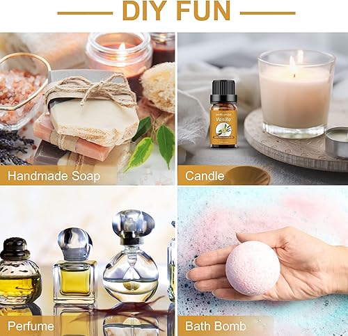 Miniatura 5 de Sedbuwza Aceite esencial de vainilla, 100% puro aceite orgánico de vainilla para aromaterapia, difusor, humidificador, jabón, vela, perfume