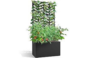 Metal Planter Box with Trellis: Your Garden Oasis Awaits