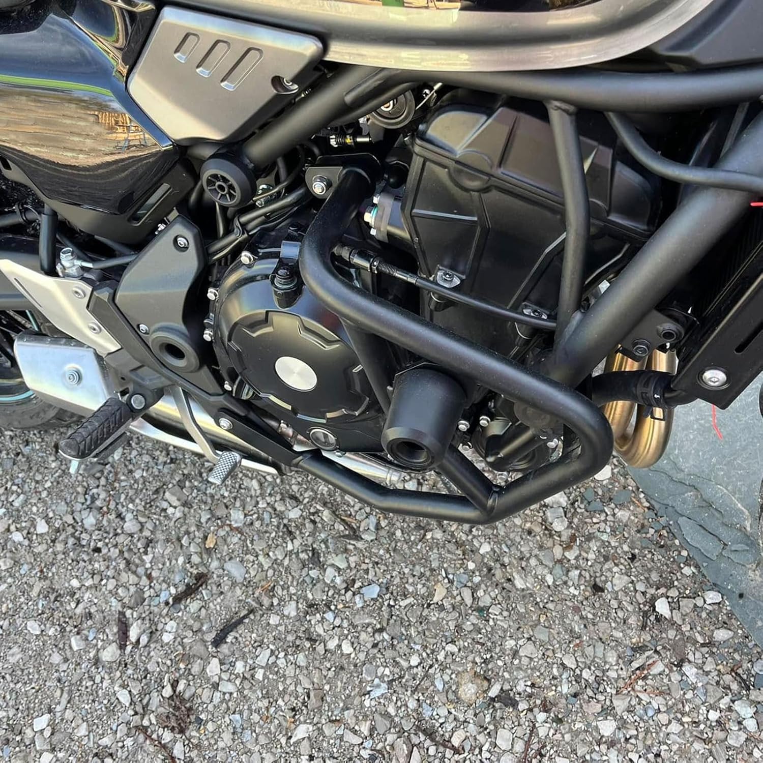 Motorcycle Z650RS Crash Bar & Frame Slider Kit for Ka&wa&sa&ki Z 650 RS Z 650RS 2022 2023 2024 2025 2026 Engine Guard Highway Bumper Gas Tank Protector Black Frame & Falling Protection