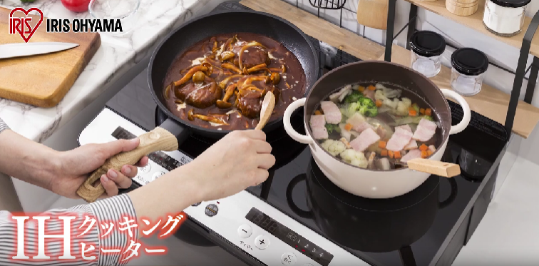 Amazon.co.jp: アイリスオーヤマ 2口 IHクッキングヒーター 工事  