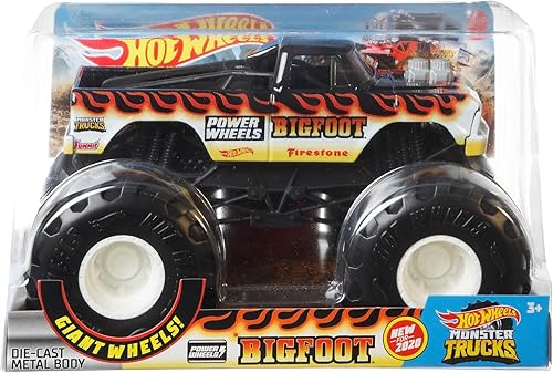 Miniatura 5 de Hot Wheels - Camiones Monstruo a escala 124 - Surtido para niños de 3, 4, 5, 6, 7 y 8 años, gran regalo, camiones de juguete a gran escala