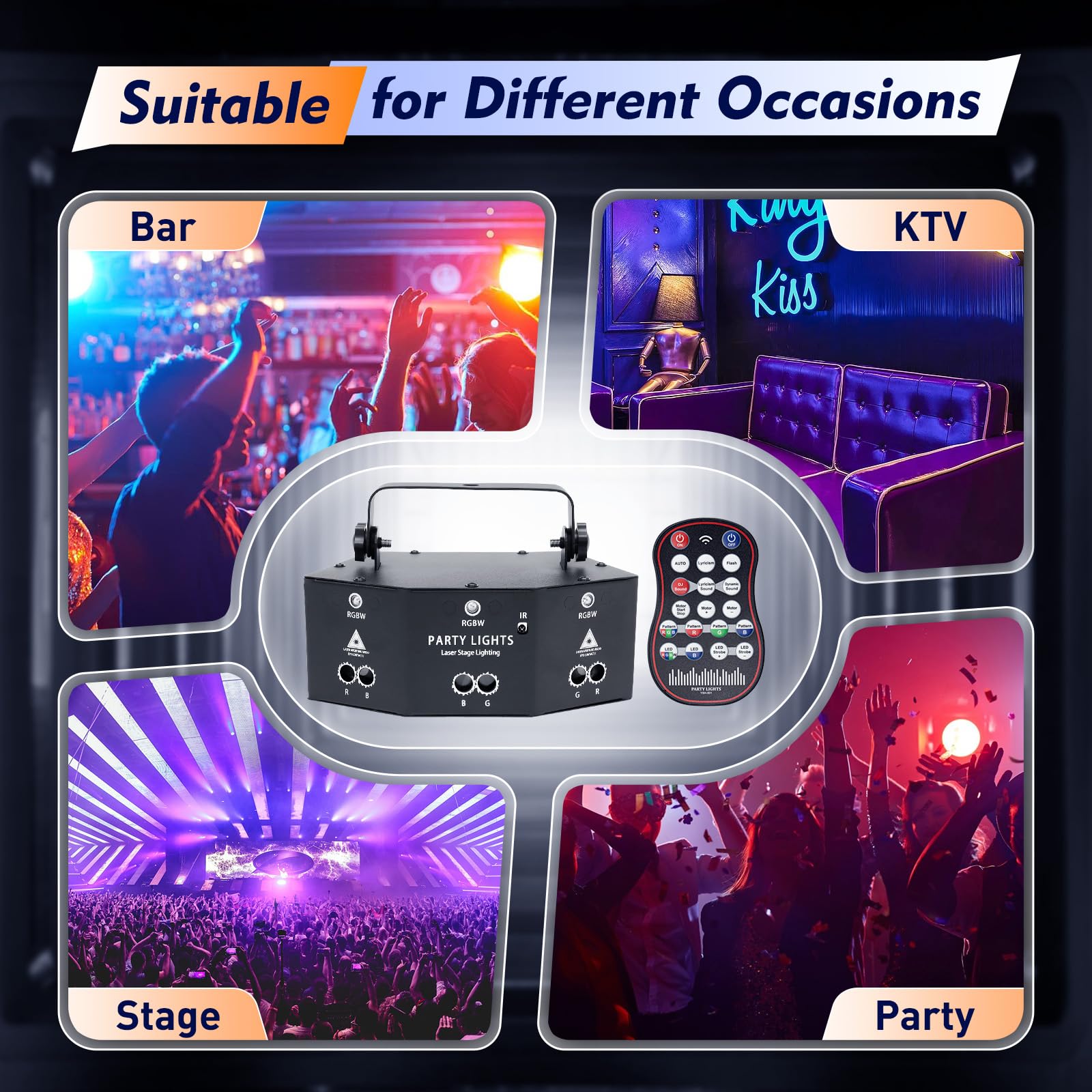9 Augen Laser Laserlicht BüHnenbeleuchtung Effektstrahler Dj Licht Dmx Licht Disco Licht Party Lichter Lichtorgel Party Leuchte Mit Fernbedienung Kann In Djs Bands Bars Kneipen Clubs