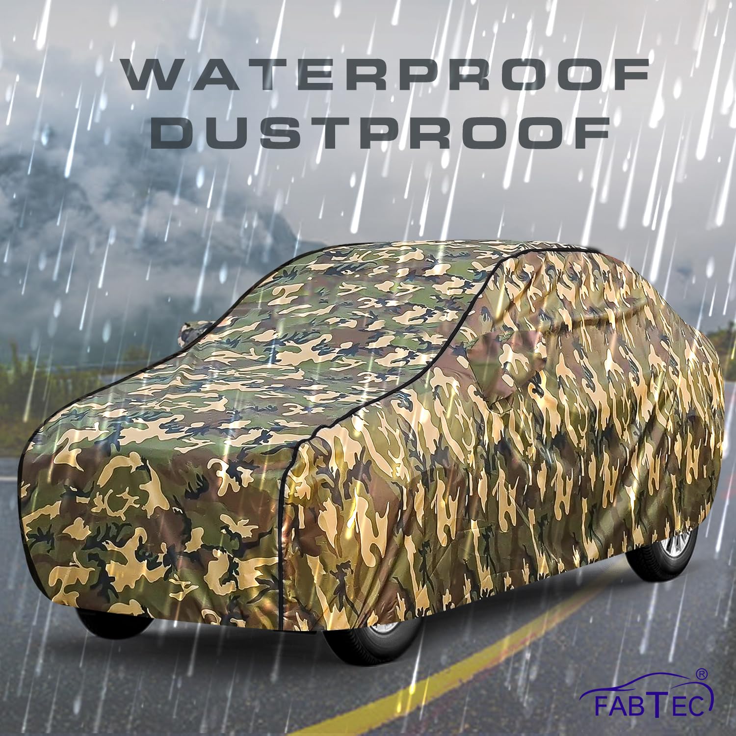 Tata Punch Car Cover - Jungle Print Waterproof -3 Tata Punch Car Cover - Jungle Print Waterproof -3