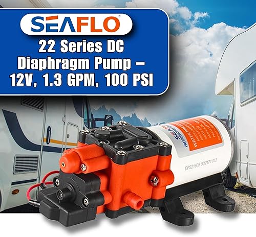 Miniatura 2 de Seaflo 12V 100PSI Bomba de diafragma autocebable