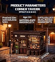 Vista 2 de Spilay Kit de casa de muñecas en miniatura, kit de bricolaje, modelo de casa pequeña, escala 1:24, casa de muñecas creativa, el mejor regalo