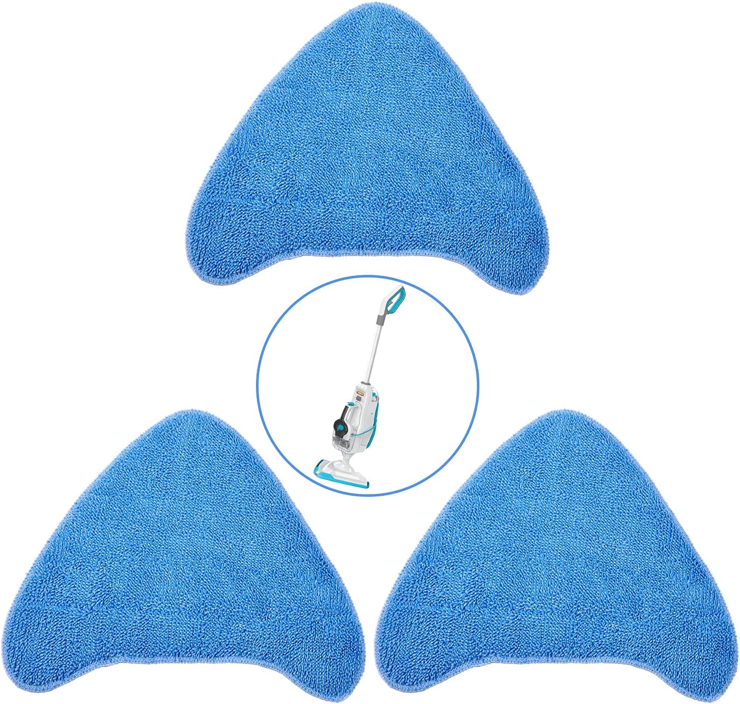 langjiao 3 Pack Microfiber Steam Mop Pads Replacement for Vax Steam