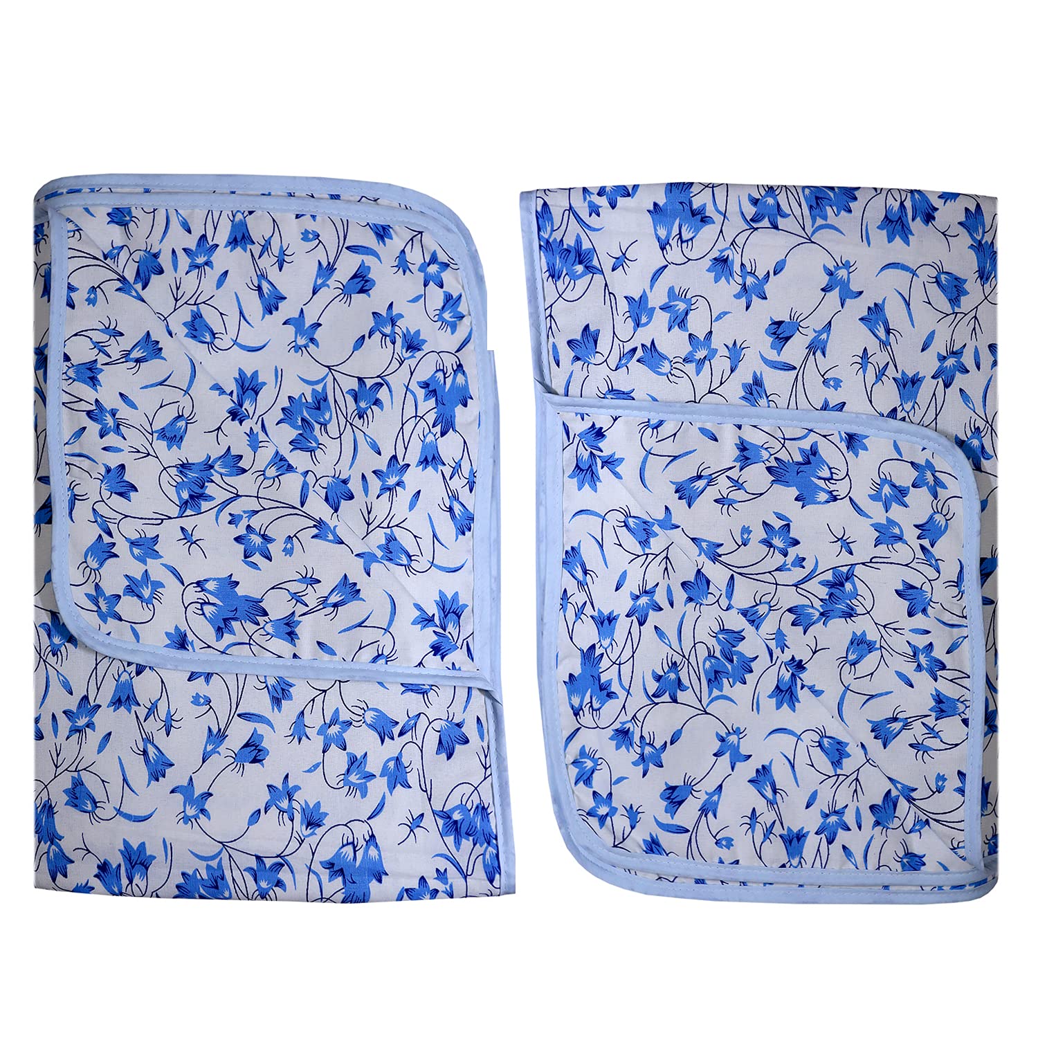 WONDERLOOK 100% Cotton Reversible Single Dohar | AC Blanket | Quilt | Duvet | Gifting Size 55"X 85" Inch Pure Cotton | Light in Weight | Blue, Set of 2 pcs-image-36