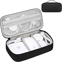 Lacdo Elektronikai Kábel Tároló Szervező Táska USB Pendrive SD Kártya Apple Pencil Fülhallgató MacBook Töltő Fekete 1
