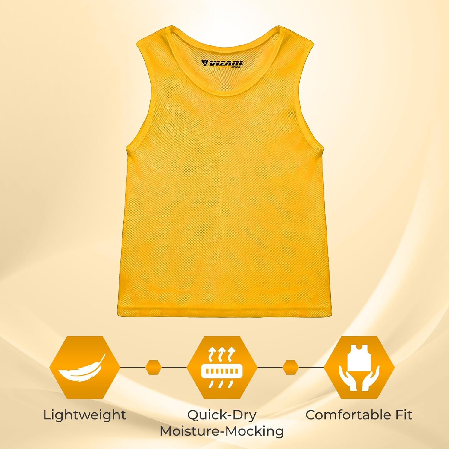 Scrimmage Vest Gold size snr