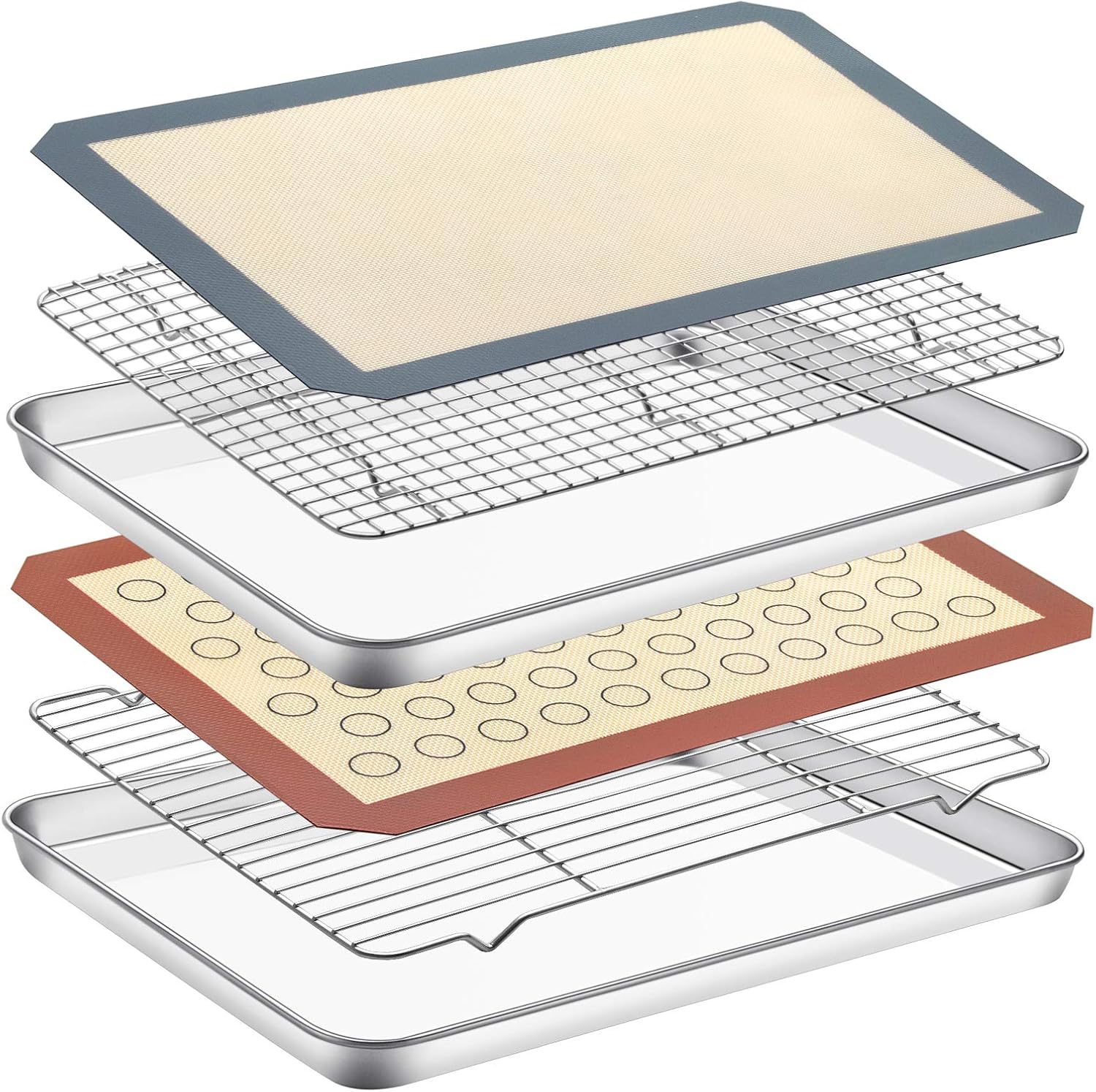 Baking Sheet Pan for Toaster Oven,Stainless Steel Baking