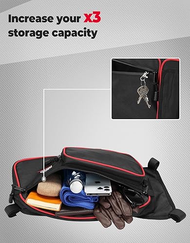 Miniatura 4 de KEMIMOTO X3 Bolsas para puerta, X3 Max bolsas de almacenamiento superiores traseras compatibles con Can Am Maverick X3 Max X RS DS MR Turbo R RR con
