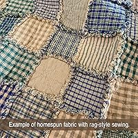 Vista 2 de Paquete de 40 encantos acogedores, cuadrados de tela de algodón precortados de 5 pulgadas JCS