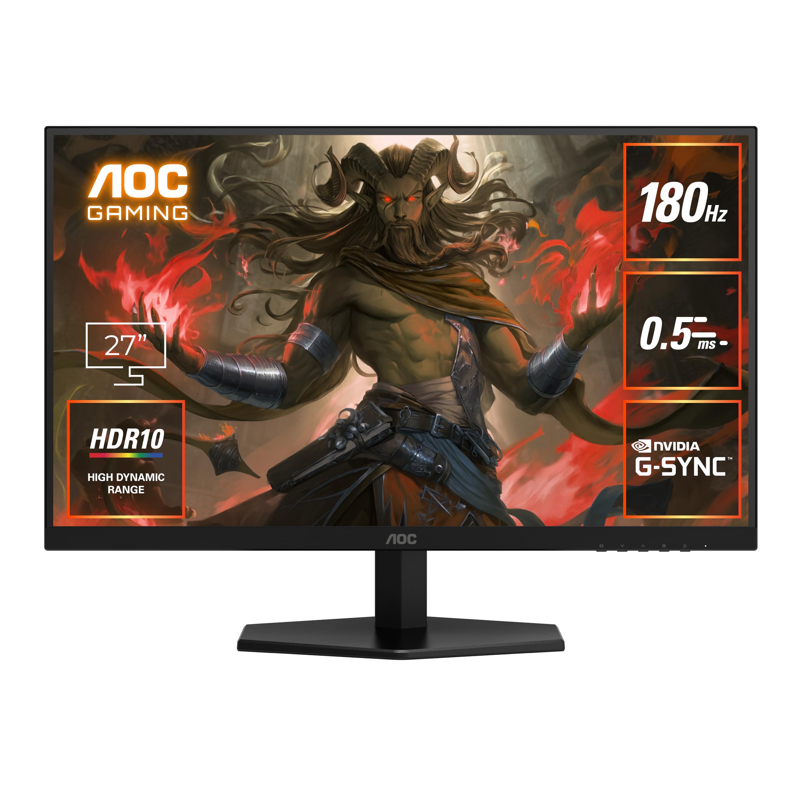 AOC Q27G40E 27インチ ゲーミングモニター WQHD 180Hz Amazon.co.jp: AOC ゲーミングモニター 27インチ, QHD/2560x1440@180Hz