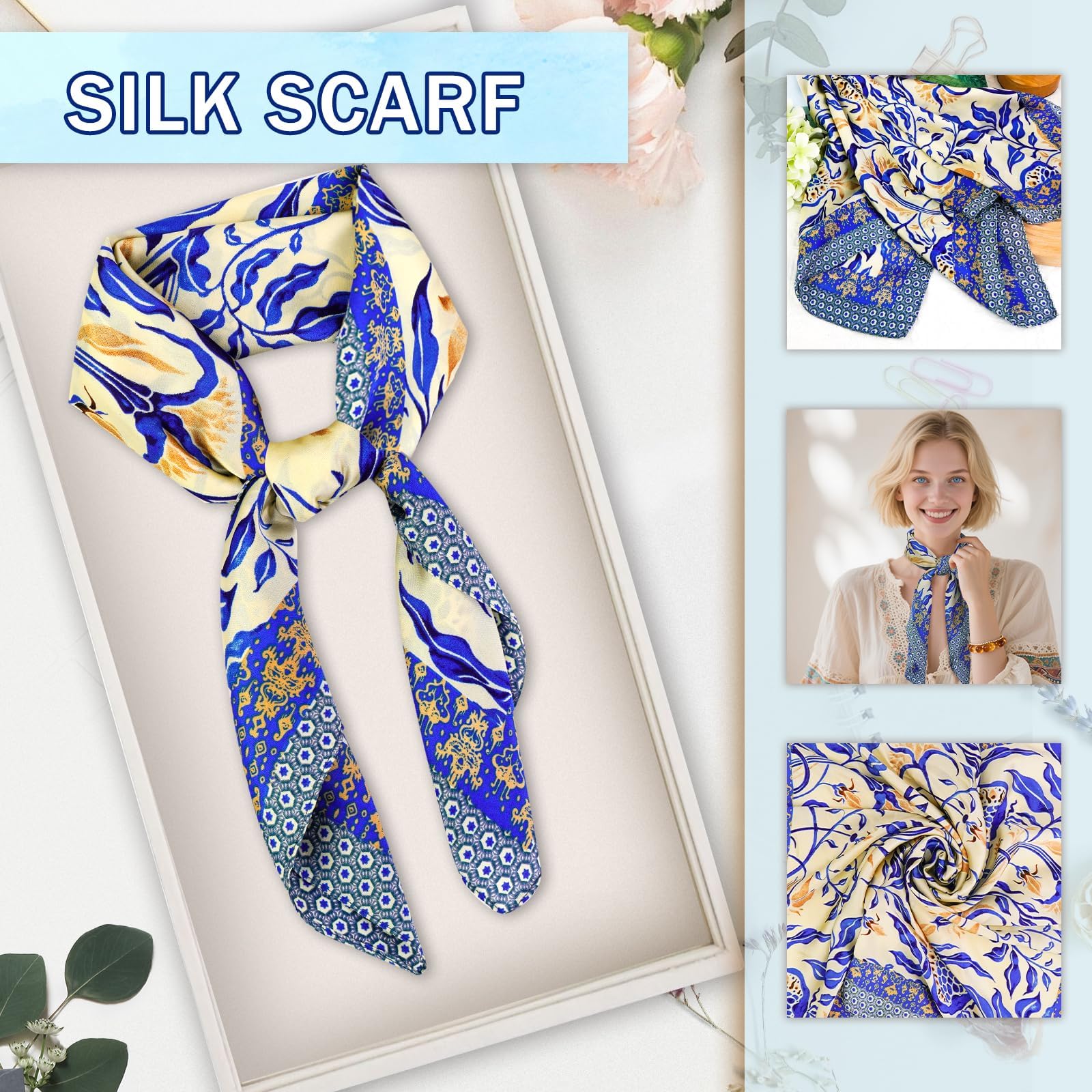Happy Birthday Gifts for Women Mom Daughter Sister Wife Grandma, for Her, Self Care Gift Get Well Relaxing Spa Gift Basket Set (Blue)