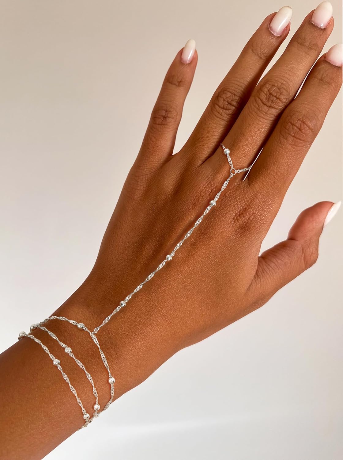 Freekiss Gold Stack Bracelets for Women: Dainty Thin Bracelet Set Trendy 14K Gold Plated Waterproof Bracelets for Women Adjustable Tennis Beaded Figaro Rope Paperclip Box Link Bracelet Gold Jewelry - Image 2