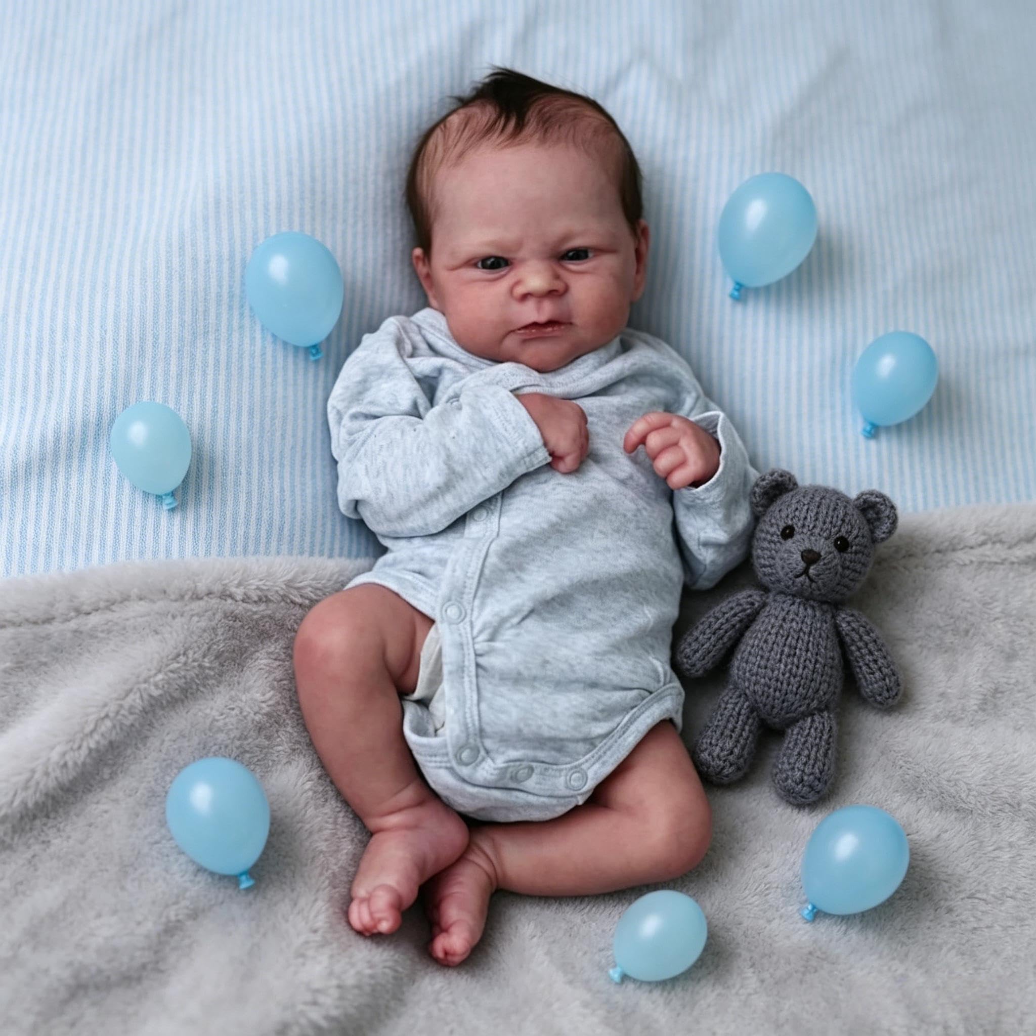 43 cm prawdziwe życie Reborn Baby Dolls silikonowe całe ciało realistyczne lalki niemowlęce anatomicznie poprawne chłopiec realistyczne noworodki niemowlęta lalka miękki winyl silikonowy lalka