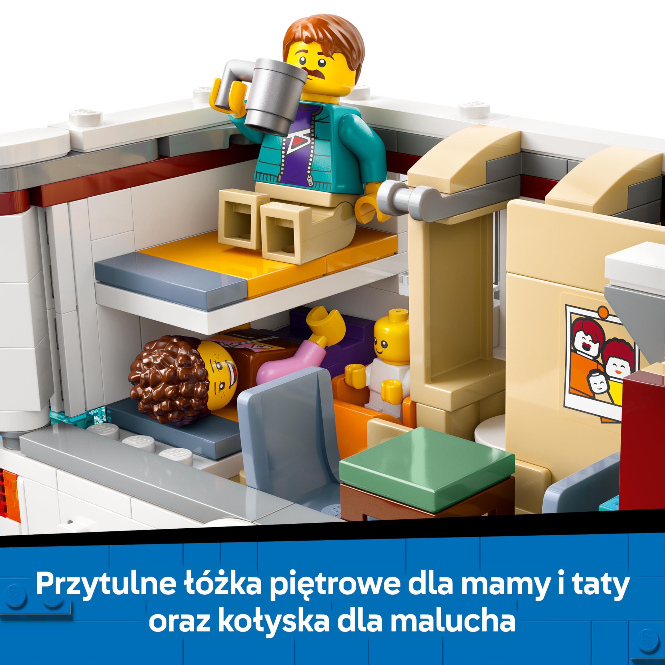 LEGO City Wakacyjny Kamper Pełen Przygód, Konstrukcyjna Zabawka dla Dziecka do Zbudowania, Pojazd z Minifigurkami i Akcesoriami, Kreatywny Prezent dla 6-latka, dla Chłopca i Dziewczynki, 60454
